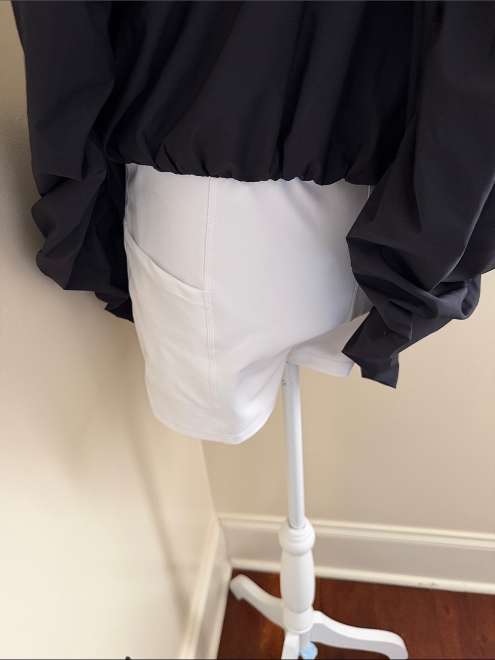 ANTONIO MELANI White and Black Two-Tone Mini Dress - Picture 6 of 13